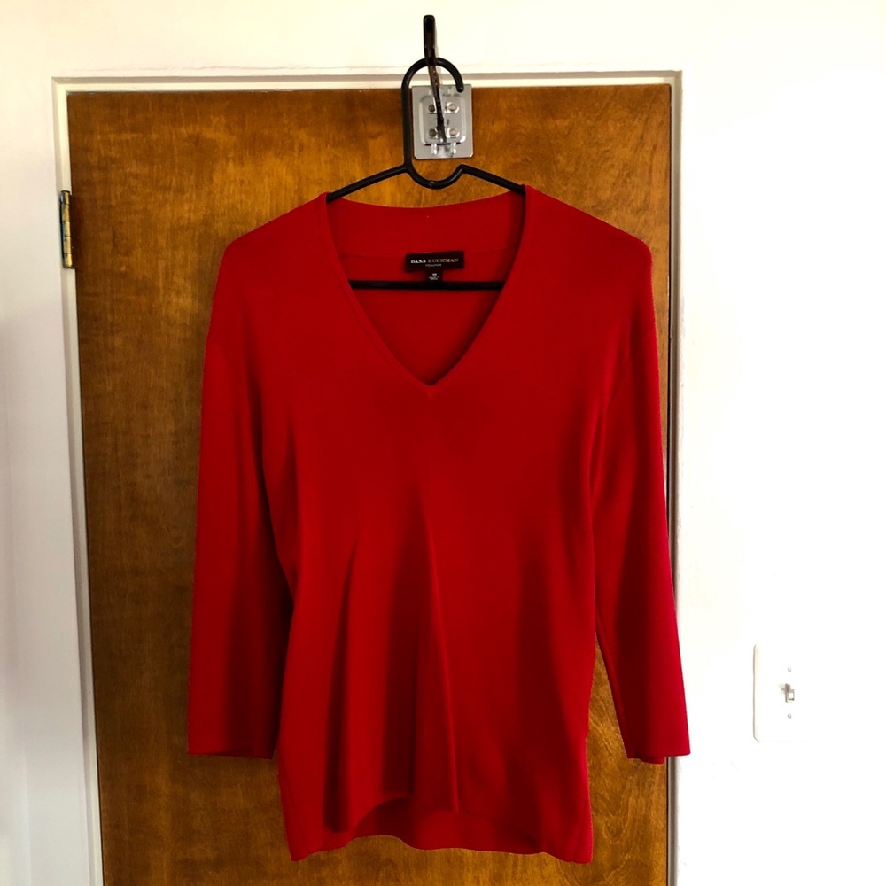 Dana Buchanan Stretchy Red Sweater